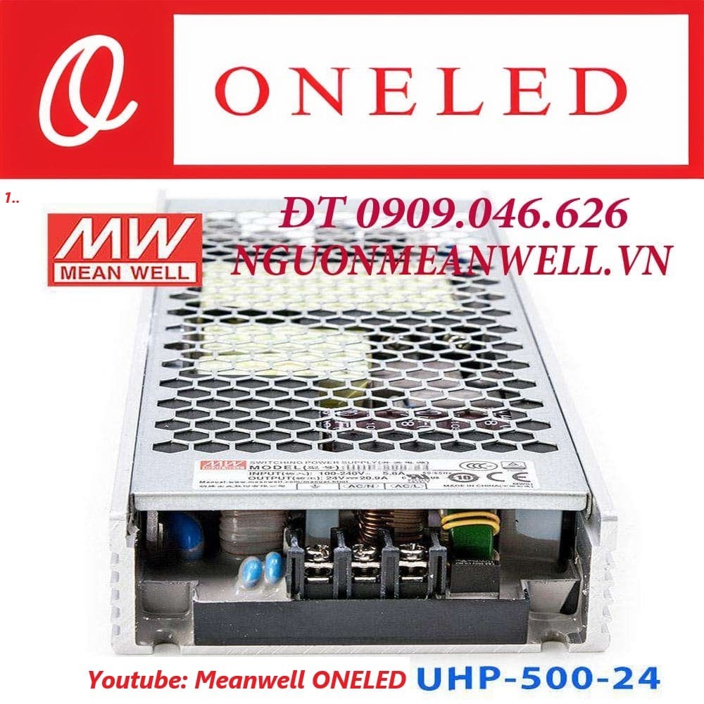 Bộ Nguồn Meanwell UHP-500-24 Bộ Nguồn Meanwell UHP-500-24