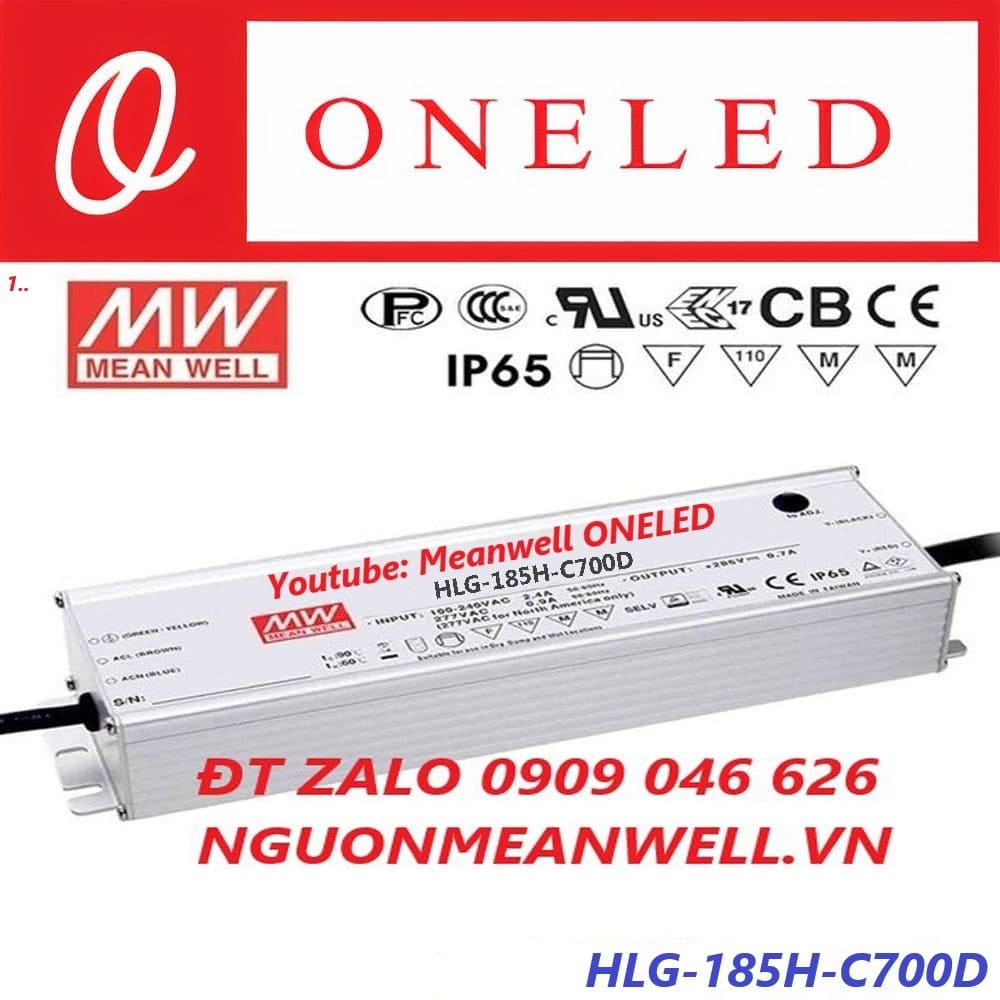bo-nguon-dang-tinh-meanwell-hlg-185h-c700d bo-nguon-dang-tinh-meanwell-hlg-185h-c700d