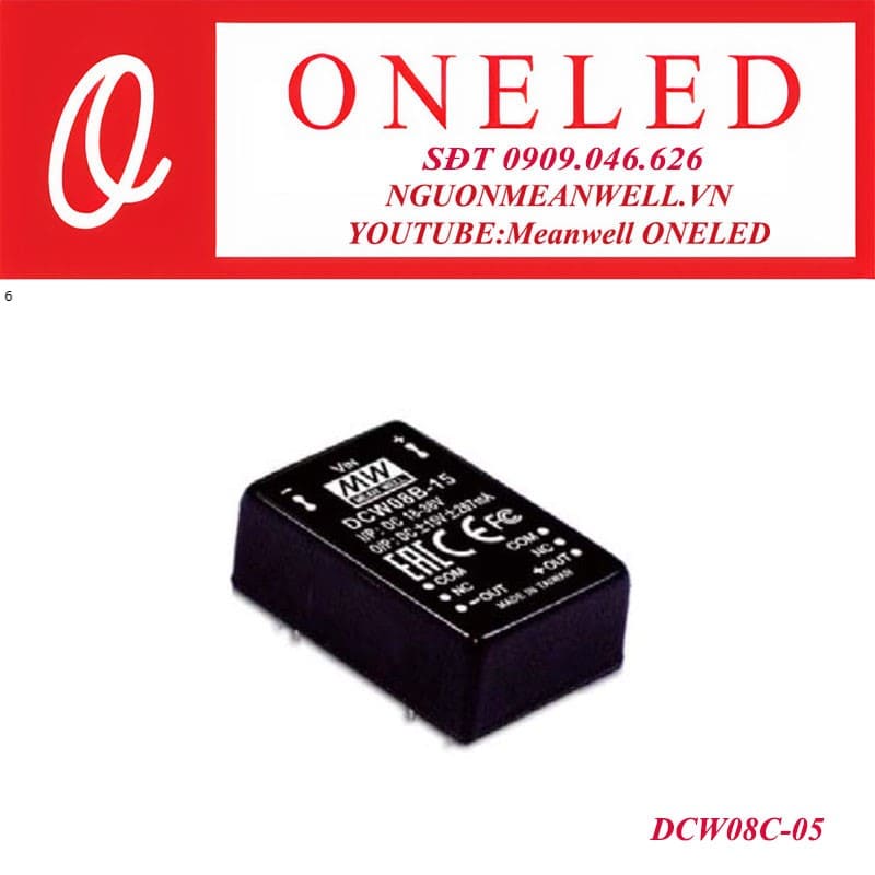 Bộ nguồn dạng tĩnh meanwell DCW08C-05 Bộ nguồn dạng tĩnh meanwell DCW08C-05