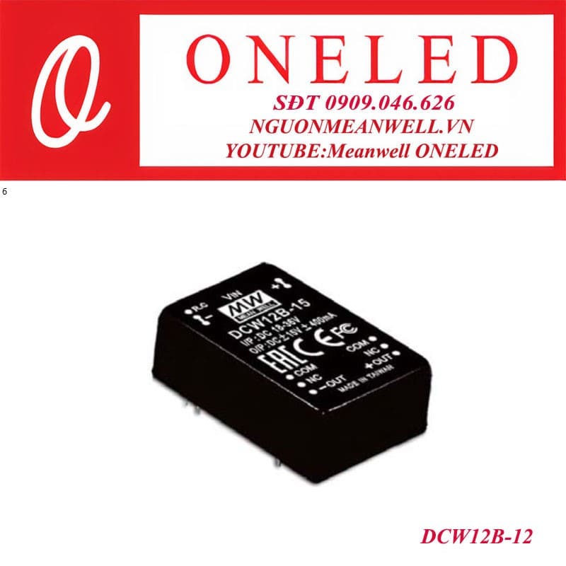Bộ nguồn dạng tĩnh meanwell DCW12B-12 Bộ nguồn dạng tĩnh meanwell DCW12B-12