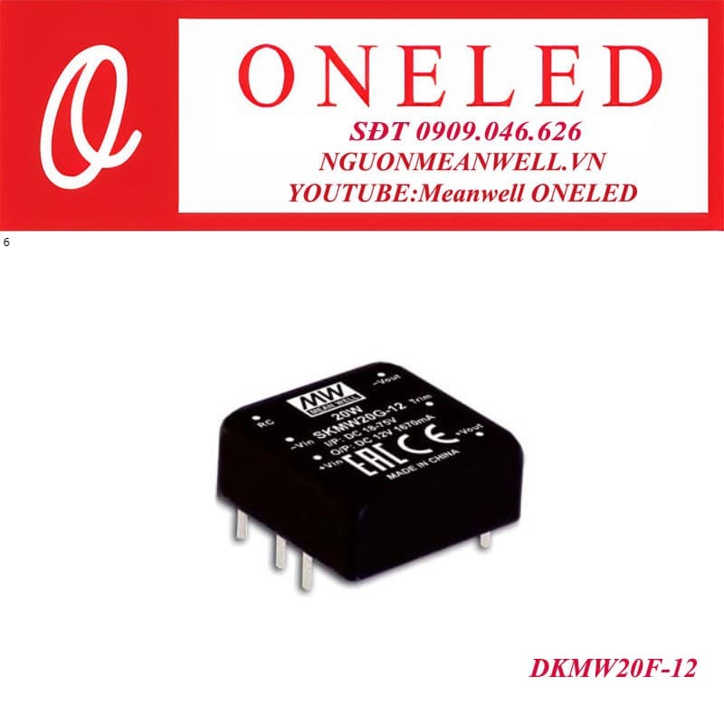 Bộ nguồn dạng tĩnh meanwell DKMW20F-12 Bộ nguồn dạng tĩnh meanwell DKMW20F-12
