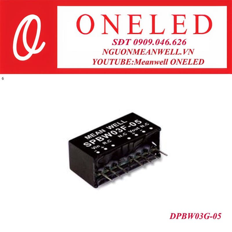 Bộ nguồn dạng tĩnh meanwell DPBW03G-05 Bộ nguồn dạng tĩnh meanwell DPBW03G-05