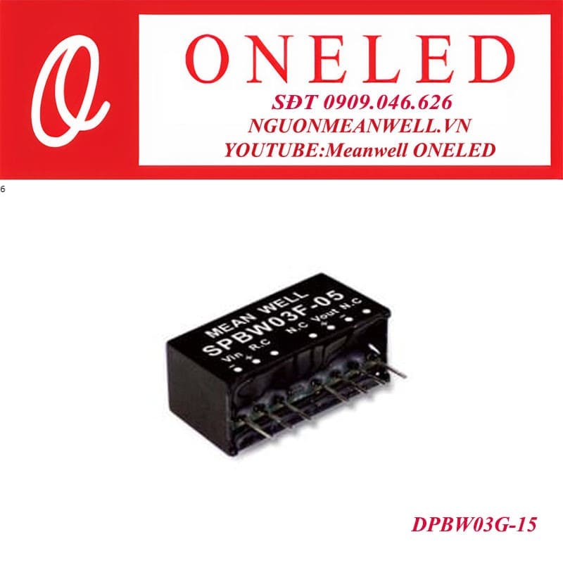 Bộ nguồn dạng tĩnh meanwell DPBW03G-15 Bộ nguồn dạng tĩnh meanwell DPBW03G-15