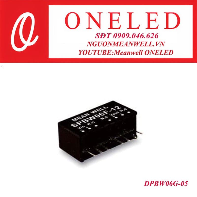 Bộ nguồn dạng tĩnh meanwell DPBW06G-05 Bộ nguồn dạng tĩnh meanwell DPBW06G-05