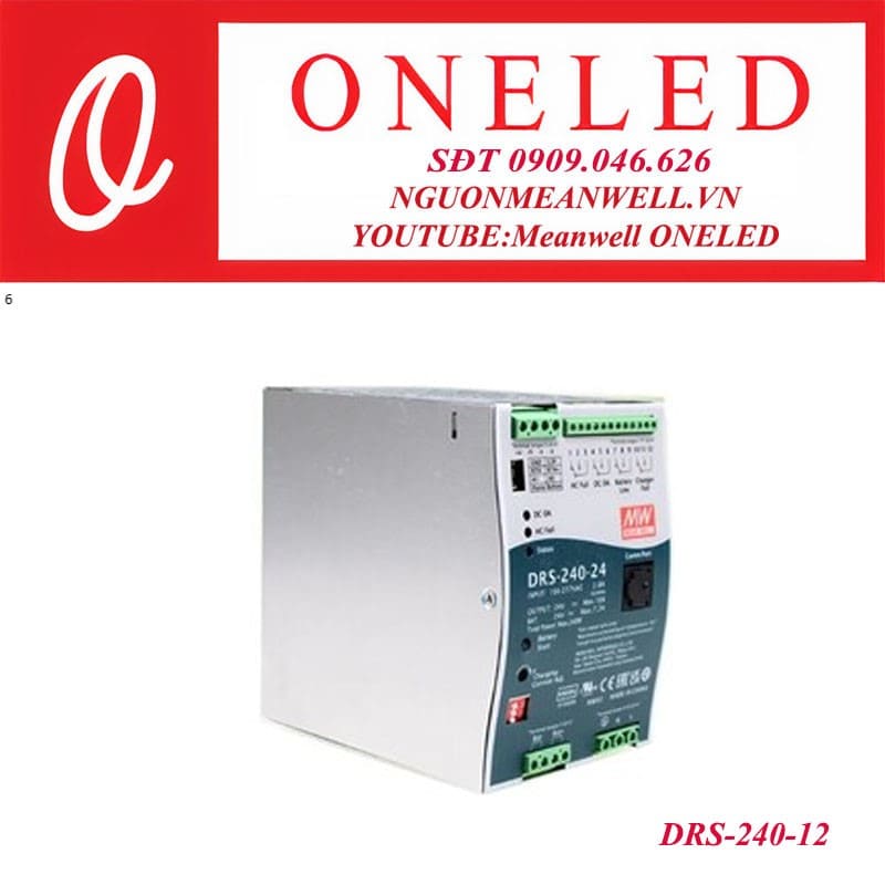 Bộ nguồn dạng tĩnh meanwell DRS-240-12 Bộ nguồn dạng tĩnh meanwell DRS-240-12
