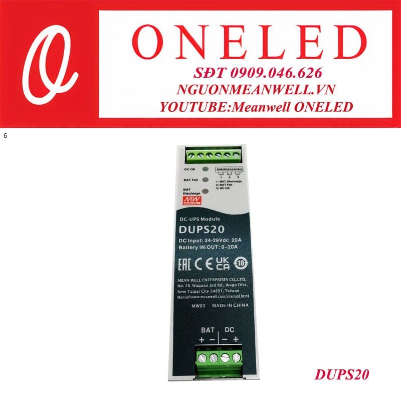 Bộ nguồn dạng tĩnh meanwell DUPS20 Bộ nguồn dạng tĩnh meanwell DUPS20
