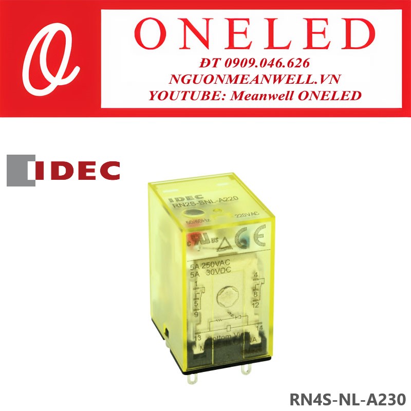 Rơ Le IDEC RN4S-NL-A230 Rơ Le IDEC RN4S-NL-A230